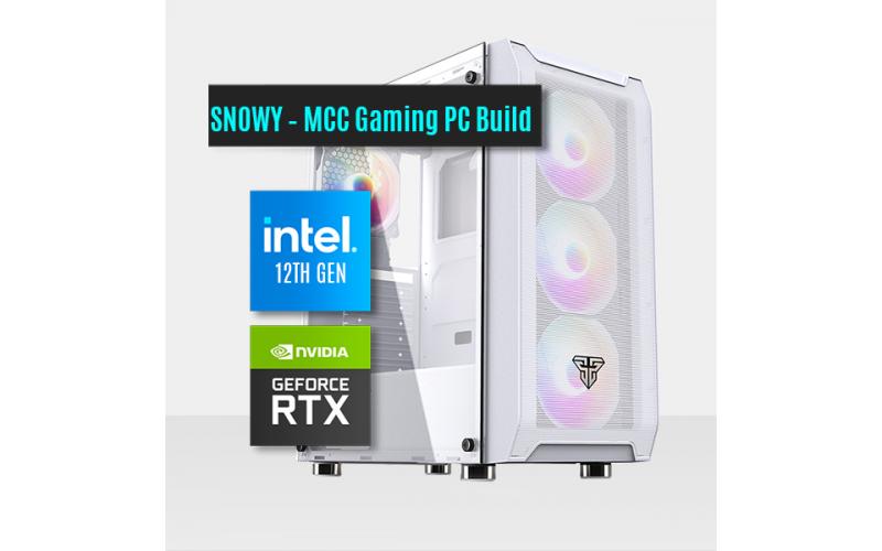 SNOWY – MCC Gaming PC Build || Intel Core I5-12400- GIGABYTE RTX 3060 12 GBIntel CPU CoolerGIGABYTE H610M S2H DDR4 MotherboardFSP HYPER K 600W 80 plus Power SupplyFantech AERO CG80 ( 4x RGB Fans is included)